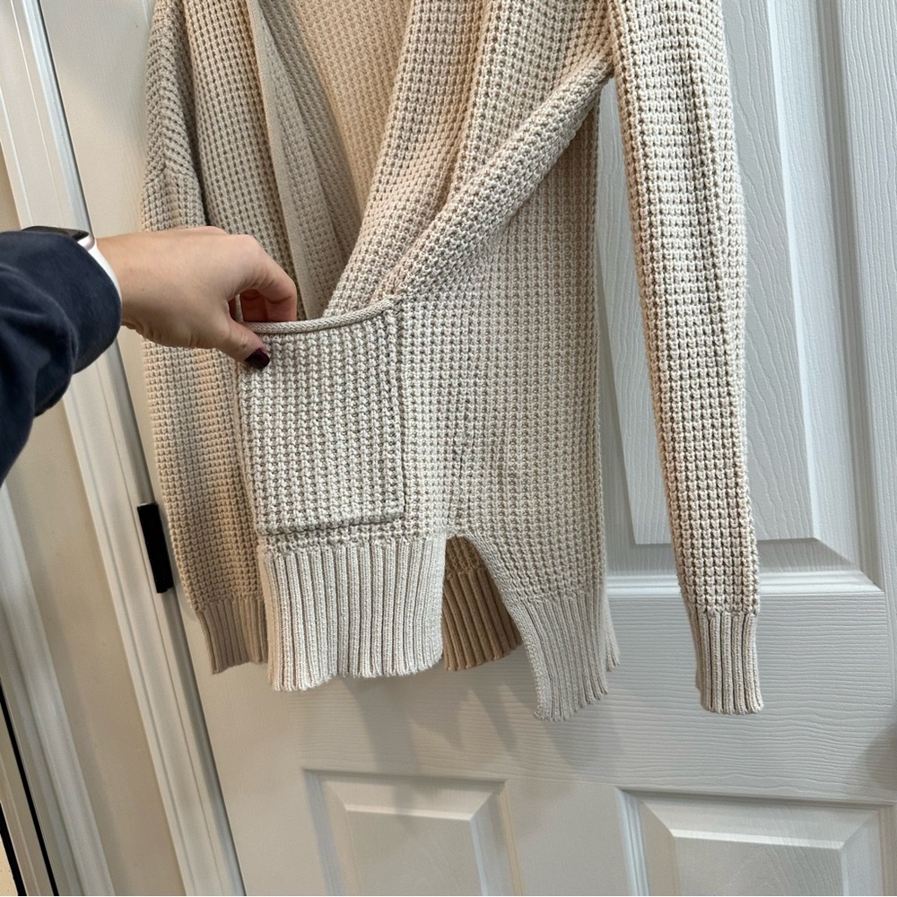Universal Thread Cream Open-Front Cardigan - Picture 5 of 7